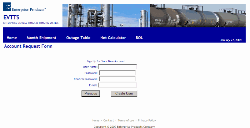Account Request Form
